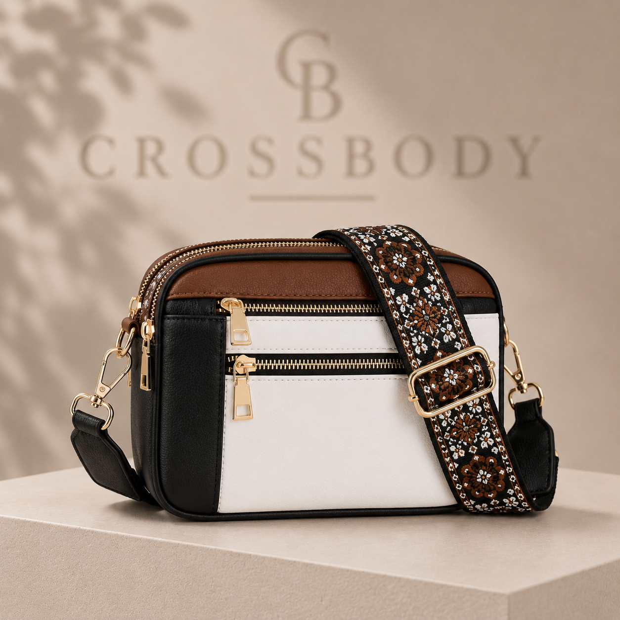 Multi-Pocket Crossbody Bag