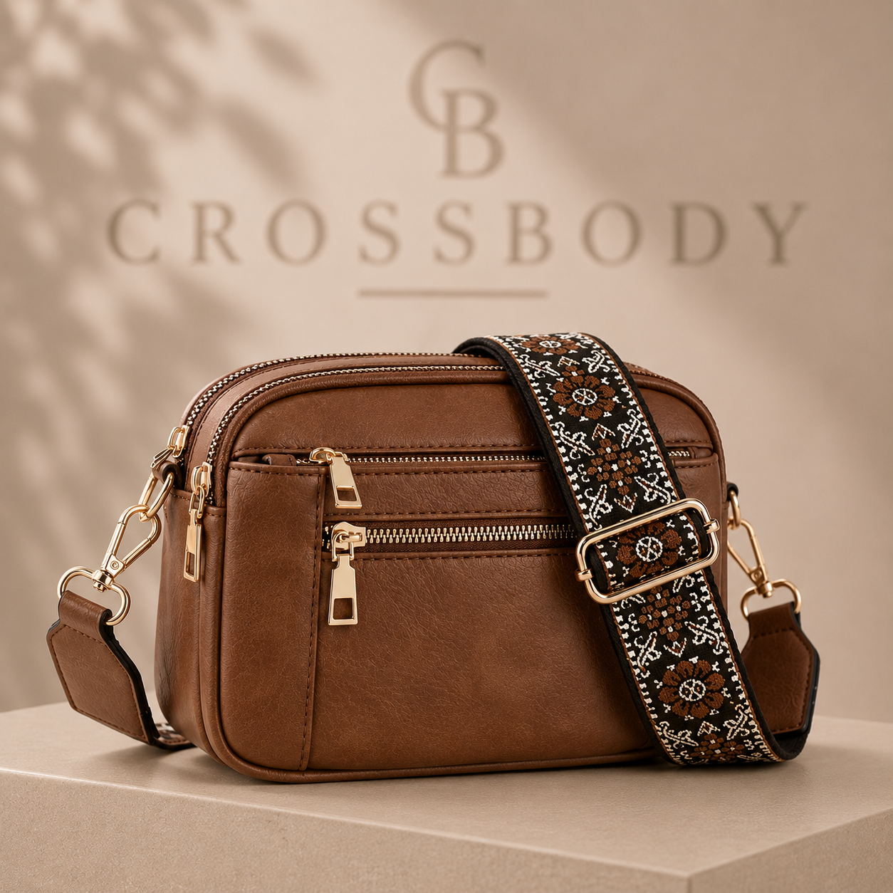 Multi-Pocket Crossbody Bag